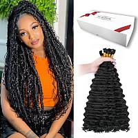 Beaudiva Deep Bulk Human Hair Braiding Hair Boho Human Braiding Hair Wet And Wavy Human Braiding Hair For Micro Braids No Weft D