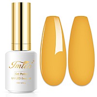 Imtiti Gel Nail Polish 05 Fl Oz Warm Yellow Gel Polish Soak Off Led Uv Nail Gel Polish Autumn Winter Nail Polish Diy Nail Art