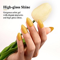 Imtiti Gel Nail Polish 05 Fl Oz Warm Yellow Gel Polish Soak Off Led Uv Nail Gel Polish Autumn Winter Nail Polish Diy Nail Art