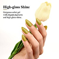 Imtiti Gel Nail Polish 05 Fl Oz Khaki Green Gel Polish Soak Off Led Uv Nail Gel Polish Autumn Winter Nail Polish Diy Nail Art