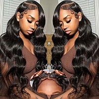 32Inch Wear And Go Glueless Wigs Human Hair Pre Cut Hd Lace 5X5 Body Wave Lace Front Wigs Human Hair Pre Plucked 180 Density 5X