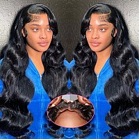 34Inch Glueless Wigs Human Hair Pre Plucked Pre Cut 5X5 Hd Lace Closure Wigs Human Hair Body Wave Lace Front Wig 180 Density Up