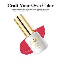 Imtiti Gel Nail Polish 15Ml Crimson Red Gel Polish Soak Off Led Uv Nail Gel Polish Autumn Winter Nail Polish Diy Nail Art Manic