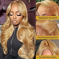 Honey Blonde Lace Front Wig Human Hair 13X4 Blonde Lace Front Wigs Human Hair Colored Body Wave Honey Blonde Wig Human Hair Hd L