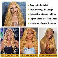 Honey Blonde Lace Front Wig Human Hair 13X4 Blonde Lace Front Wigs Human Hair Colored Body Wave Honey Blonde Wig Human Hair Hd L