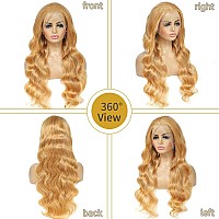 Honey Blonde Lace Front Wig Human Hair 13X4 Blonde Lace Front Wigs Human Hair Colored Body Wave Honey Blonde Wig Human Hair Hd L