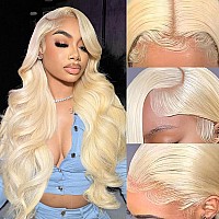 28 Inch 613 Lace Front Wig Human Hair 13X6 Transparent Lace Blonde Lace Front Wigs Human Hair Pre Plucked Glueless Wigs Human Ha