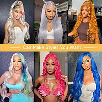 28 Inch 613 Lace Front Wig Human Hair 13X6 Transparent Lace Blonde Lace Front Wigs Human Hair Pre Plucked Glueless Wigs Human Ha