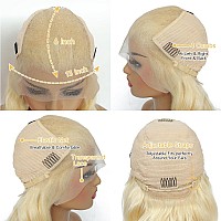 28 Inch 613 Lace Front Wig Human Hair 13X6 Transparent Lace Blonde Lace Front Wigs Human Hair Pre Plucked Glueless Wigs Human Ha