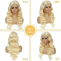 28 Inch 613 Lace Front Wig Human Hair 13X6 Transparent Lace Blonde Lace Front Wigs Human Hair Pre Plucked Glueless Wigs Human Ha