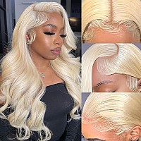 Keabalo 613 Lace Front Wig Human Hair 13X6 Transparent Lace Blonde Lace Front Wigs Human Hair Pre Plucked Glueless Wigs Human Ha