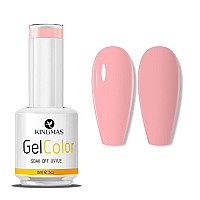 Kingmas Pink Gel Nail Polish 1 Pcs 15Ml Soak Off Nail Art Manicure Salon Diy Nail Lamp Gel Nail Design Decoration At Home Gift