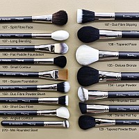 Makeup Artist Must Haves 42Pcs Makeup Brushes Set With Real Natural Goat Hair By Bueart Design 42Pcs Matte Pearl Black