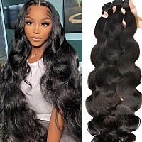 Yifute Human Hair Bundles Body Wave 4 Bundles 24 22 20 18 Inches 100 Brazilian Unprocessed Body Wavy Bundles Human Hair10A Na