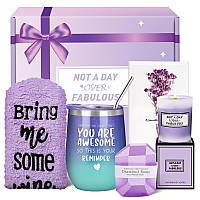 Valentines Day Gifts For Her Gifts For Women Relaxing Spa With Tumblers Basket Set Personalized Gift Boxes For Her Mom Sister