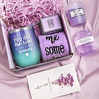 Valentines Day Gifts For Her Gifts For Women Relaxing Spa With Tumblers Basket Set Personalized Gift Boxes For Her Mom Sister