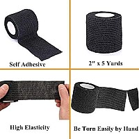 Yuelong Machine Pen Covers With Grip Tapes Set 200Pcs Plastic Pen Covers And 6Pcs Grip Wrap Kit Black Machine Sleeves Bags Banda