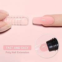 Gaoy Poly Gel 60G Nail Extension Gel Clear Pink Builder Gel Nail Enhancement Gel For Beginner Professional Nail Art Salon Di