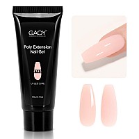 Gaoy Poly Gel 60G Nail Extension Gel Milky Nude Builder Gel Nail Enhancement Gel For Beginner Professional Nail Art Salon Di