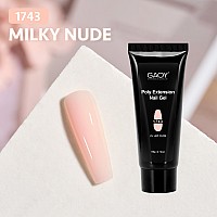 Gaoy Poly Gel 60G Nail Extension Gel Milky Nude Builder Gel Nail Enhancement Gel For Beginner Professional Nail Art Salon Di