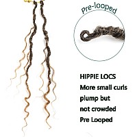 Lmzim 18 Inch Goddess Locs Crochet Hair 8 Packs Faux Locs Crochet Hair For Black Women Pre Looped Soft Locs Crochet Braids With