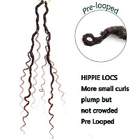 Lmzim 24 Inch Goddess Locs Crochet Hair 8 Packs Faux Locs With Curly End Bohemian Locs Pre Looped Crochet Hair For Black Women 1