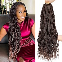 8 Packs Soft Locs Crochet Hair With Curly Ends 24 Inch Goddess Faux Locs Crochet Braids Boho Crochet Bohemian Locs Hair For Wome