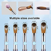 Shine Chance Acrylic Nail Brush Size 16 100 Pure Kolinsky 3D Art Nail Brush With Gradient Blue Handle Art Design Powder Nail