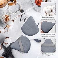 Flytianmy 16Pcs Triangle Powder Puffs Face Makeup Puff For Body Loose Powder Beauty Makeup Tool Grey