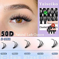 Lash Extension Kit 50D Fluffy Cluster Eyelash Extensions Kit 300 Pcs Diy Individual Lashes Kit With Lash Bond And Seal And Lashe