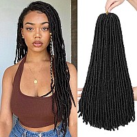 Wignee Faux Locs Crochet Hair 18 Inch Soft Locs Crochet Hair Pre Looped Crochet Locs For Black Women Dreadlock Crochet Hair Exte