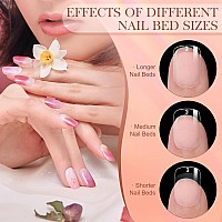 Krofaue 3 Styles Short Nail Tips Kit 720Pcs Gel X Nail Tips Half Matte Coffin Nails Almond Nails Square Fake Nails Full Cover