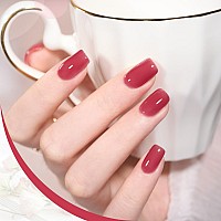 Gaoy Jelly Nude Gel Nail Polish 16Ml Sheer Pink Translucent Soak Off Gel Polish Uv Light Cure For Nail Art Diy 1993 Blushing