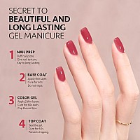 Gaoy Jelly Nude Gel Nail Polish 16Ml Sheer Pink Translucent Soak Off Gel Polish Uv Light Cure For Nail Art Diy 1993 Blushing