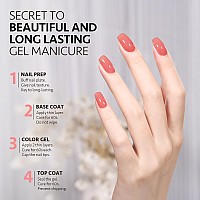 Gaoy Jelly Nude Gel Nail Polish 16Ml Sheer Pink Translucent Soak Off Gel Polish Uv Light Cure For Nail Art Diy 1994 Light Red