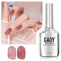 Gaoy Jelly Nude Gel Nail Polish 16Ml Sheer Pink Translucent Soak Off Gel Polish Uv Light Cure For Nail Art Diy 1995 Vintage P