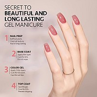 Gaoy Jelly Nude Gel Nail Polish 16Ml Sheer Pink Translucent Soak Off Gel Polish Uv Light Cure For Nail Art Diy 1995 Vintage P