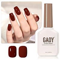 Gaoy Red Gel Nail Polish 16Ml Soak Off Gel Polish Uv Light Cure For Nail Art Diy Manicure At Home 1008 Crimson Red