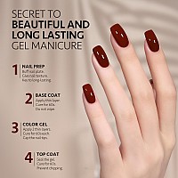 Gaoy Red Gel Nail Polish 16Ml Soak Off Gel Polish Uv Light Cure For Nail Art Diy Manicure At Home 1008 Crimson Red