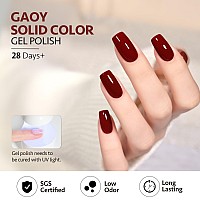 Gaoy Red Gel Nail Polish 16Ml Soak Off Gel Polish Uv Light Cure For Nail Art Diy Manicure At Home 1008 Crimson Red