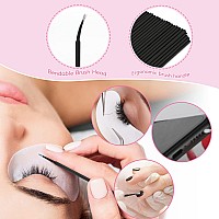 G2Plus 300Pcs Eyelash Extension Supplies Kit 100Pcs Disposable Lip Wands 100Pcs Mascara Brush Applicators 100Pcs Micro Swabs