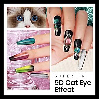 Mizhse Cat Eye Gel Nail Polish Set 8 Colors With Magnet Stick 9D Cat Eye Gel Polish And Shiny Wide Cat Eye Gel Set Classic Hol