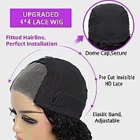 Glueless Wigs Human Hair Pre Plucked With Baby Hair Wear And Go Glueless Wigs For Beginners Deep Wave Bob Wig Human Hair Upgrade