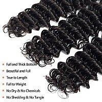 12A Deep Wave Human Hair Bundles 14 Inch Brazilian Deep Wave Curly 1 Single Bundles Human Hair 100 Unprocessed Virgin Remy Wet