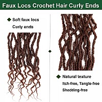 8 Packs Faux Locs Crochet Hair Curly Ends 24 Inch Soft Locs Crochet Braids Boho Crochet Bohemian Locs Hair For Women 24Inchpac