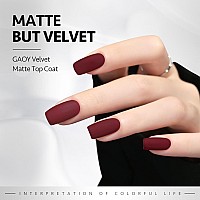 Gaoy Gel Top Coat Matte Top Coat And Base Coat Set 3 Pcs 16Ml Glossy Matte No Wipe Combination For Uv Light Cure Gel Nail Poli