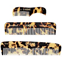 Kent Handmade Beard Grooming Kit Pocket Comb Set For Mens Mustache And Beard Care Mini Combs For Travel And Home Use