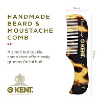 Kent Handmade Beard Grooming Kit Pocket Comb Set For Mens Mustache And Beard Care Mini Combs For Travel And Home Use