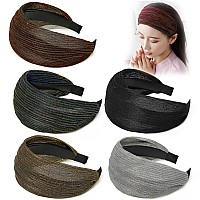 Dorisjacky Large Wide Lace Headbands Elegant Elastic Hairbands With Teeth Fashion Headwear Accessories For Women Girls Pattern