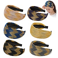 Dorisjacky Wide Lace Headbands Elegant Elastic Hairbands With Teeth Fashion Headwear Accessories For Women Girls Pattern 36Pc